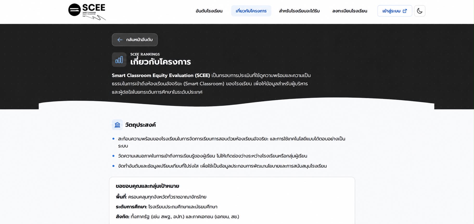 School Ranking Platform Screenshot